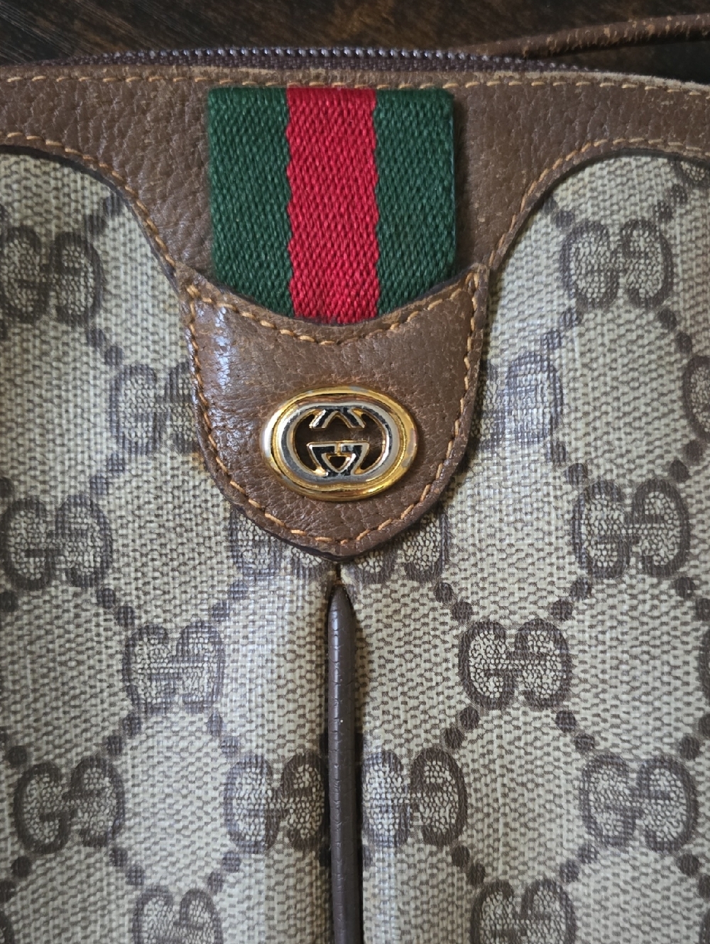 VINTAGE Gucci GG Supreme Web Sherry Line bag - Picture 7 of 11